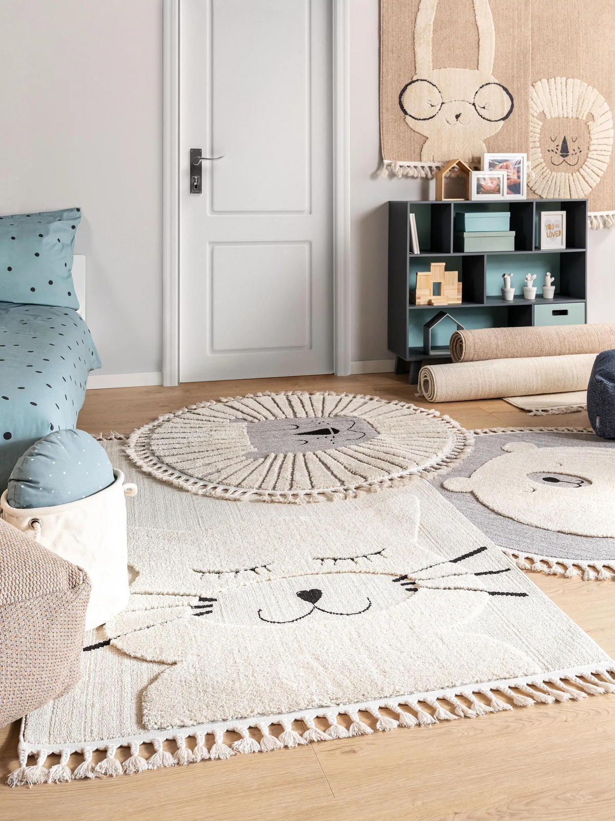 OTROŠKA preproga Momo kremne barve ø 120 cm - krem, tekstil/naravni materiali (120/120cm) - Lytte