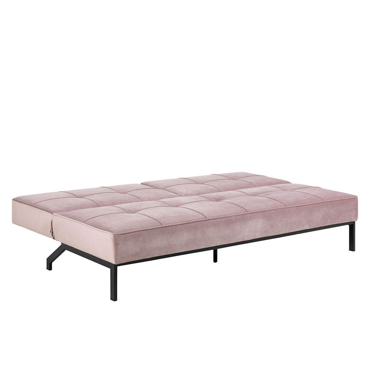BÄDDSOFFA Per för 2 personer 198 x 95 x 87 cm – gammelrosa - Rosa, Träbaserade material/Textil (198/87/95cm) - ebuy24
