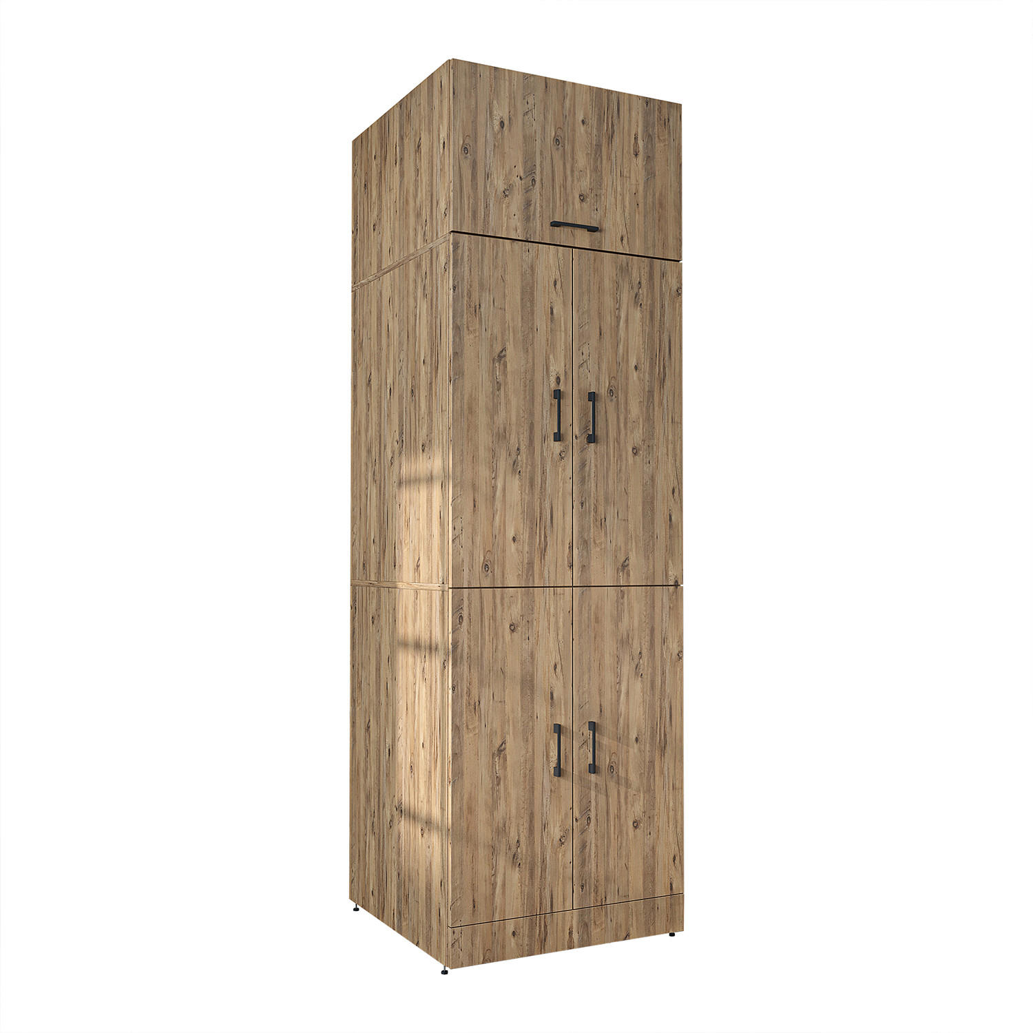 WASCHMASCHINENSCHRANK DORA-II 70cm Breit, 230cm Hoch - Eichefarben, Holzwerkstoff (70/230/74cm)