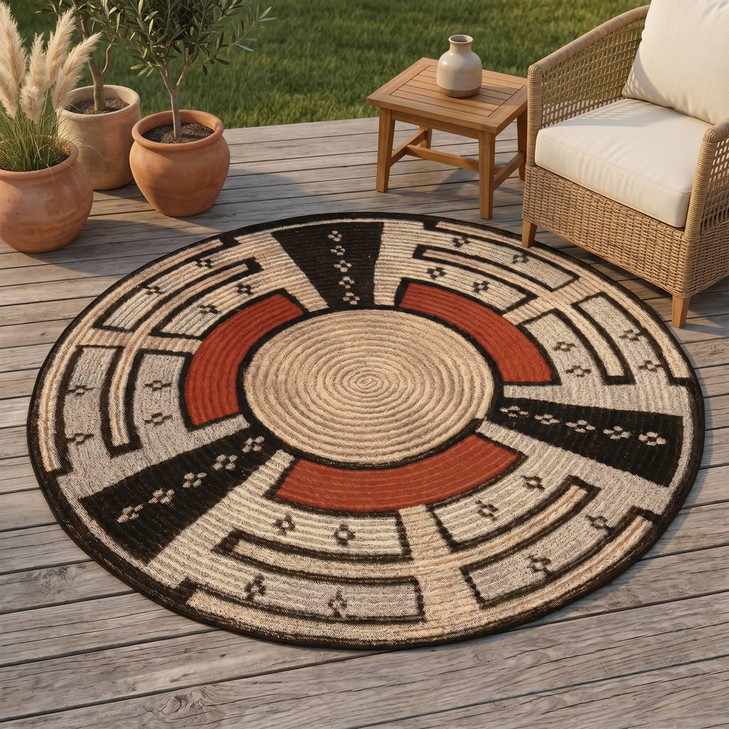 OUTDOORTEPPICH Aurora 300x300 cm - Beige, Textil (300/300cm) - Gino Falcone