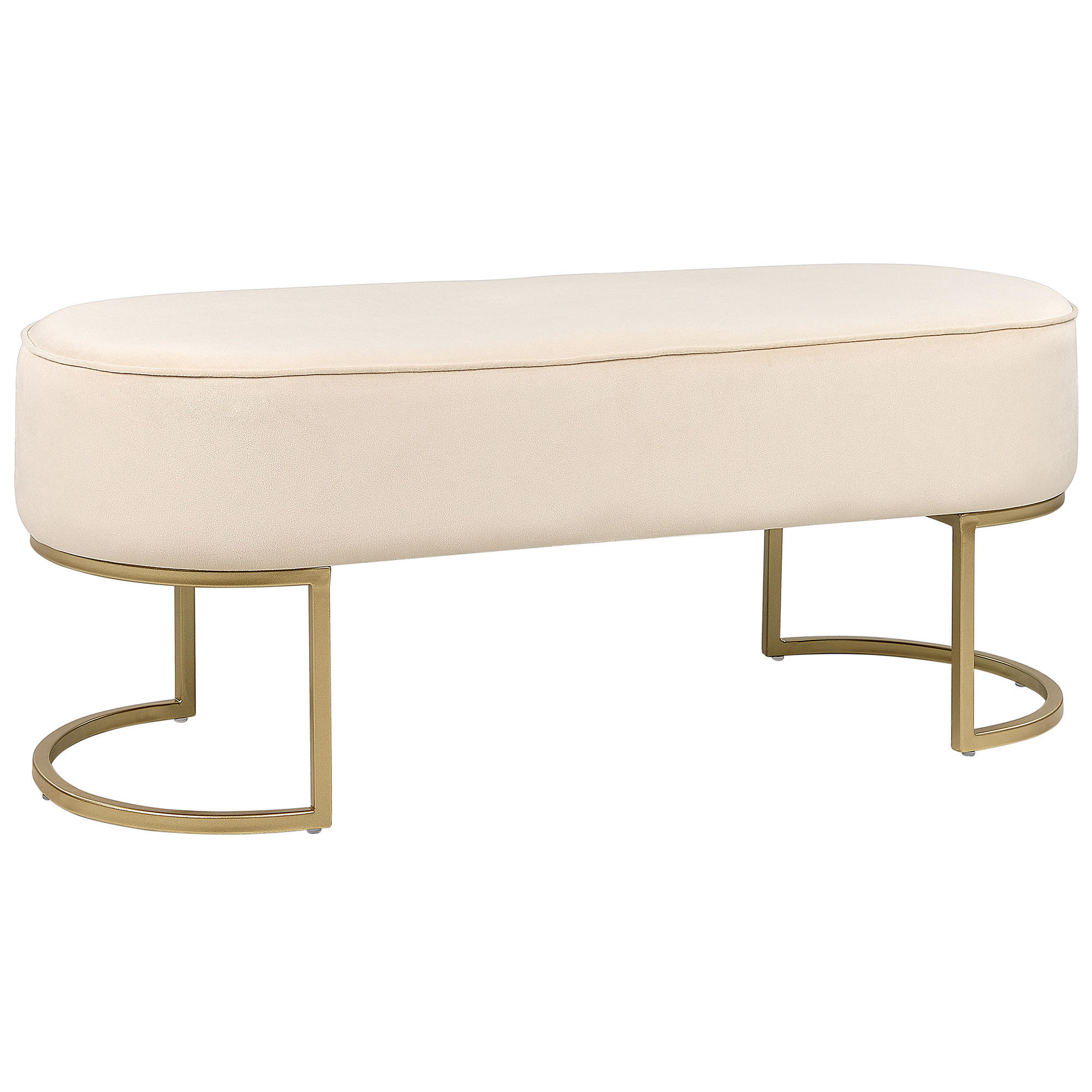 SÄNGBÄNK Milry 40/104/40 cm - Beige, Textil/Plast (104/40/40cm) - Beliani