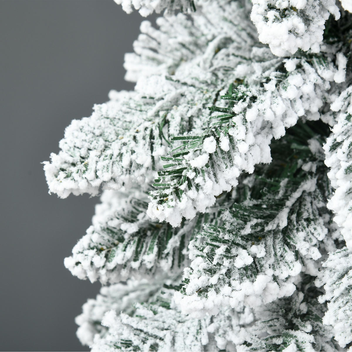 WEIHNACHTSBAUM DE-41620 180 cm, 523 Zweige, Kunstschnee, schlank - Grün, Kunststoff (180cm) - ComfortXL