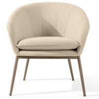 GARTENSESSEL SOLIS Loungesessel, - Creme, Textil/Metall (69/76/66cm) - KONSIMO®