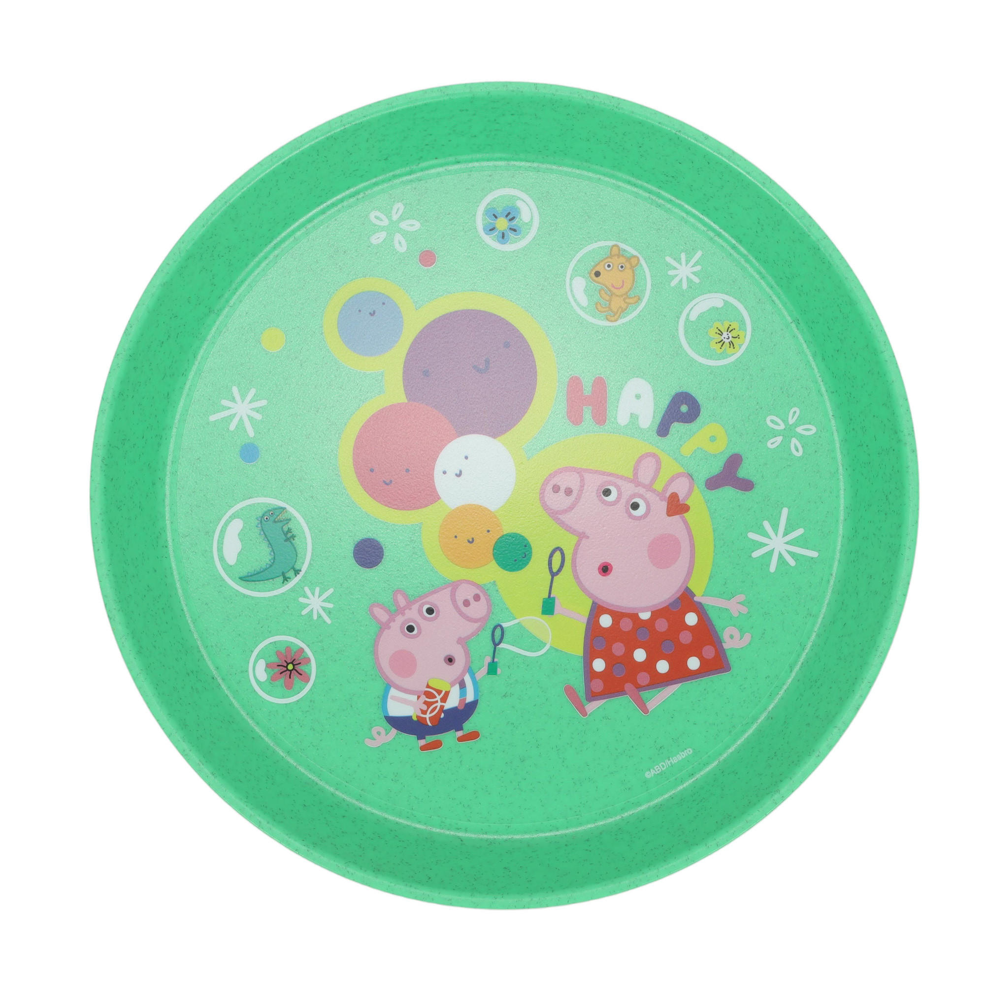 TELLER Peppa Pig Connect Ø 20,5 cm - Grün, Kunststoff (20.5cm)