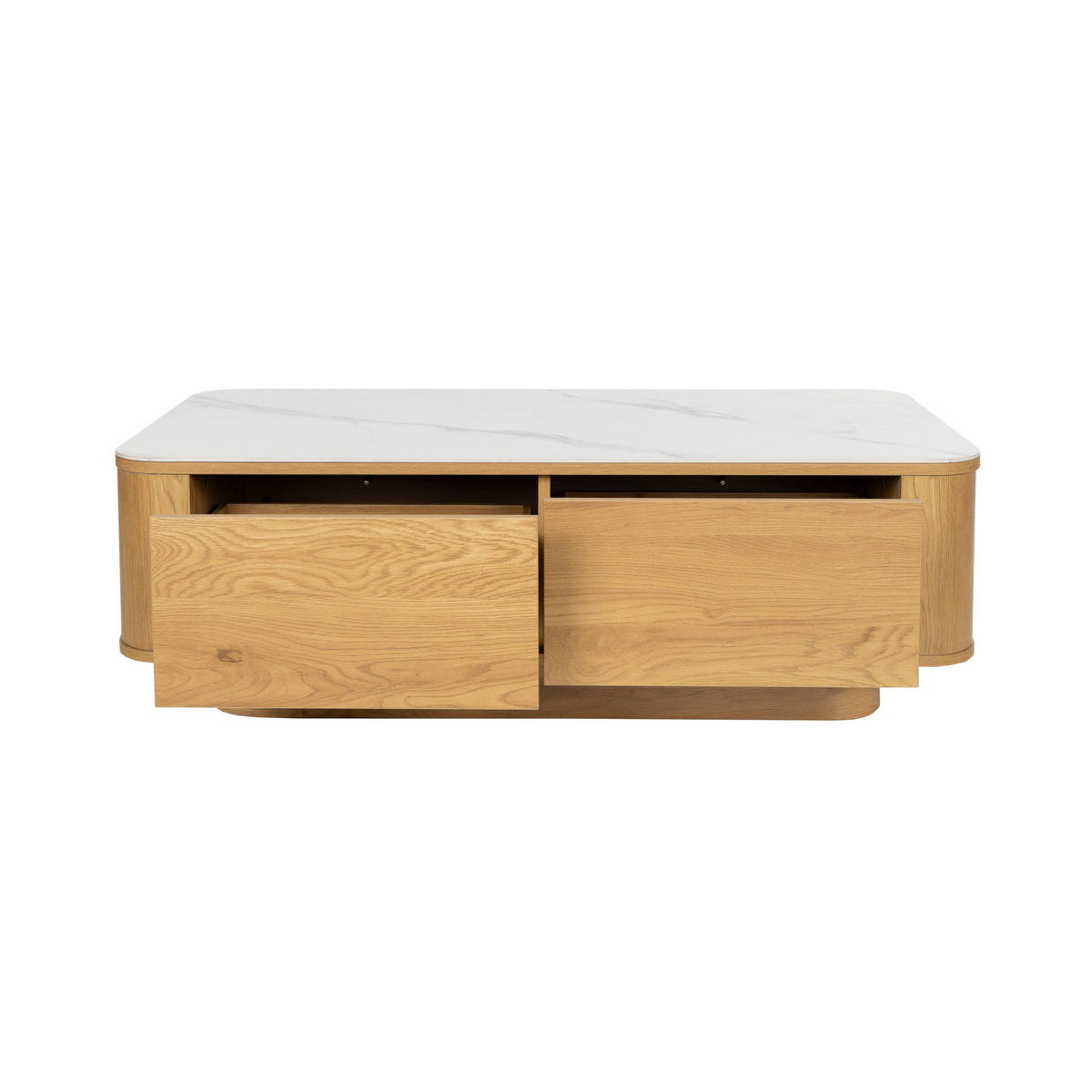 COUCHTISCH Almira 120x60 cm / Marmoroptik Natural - Naturfarben, Holzwerkstoff (120/60/38cm) - Housecraft Living