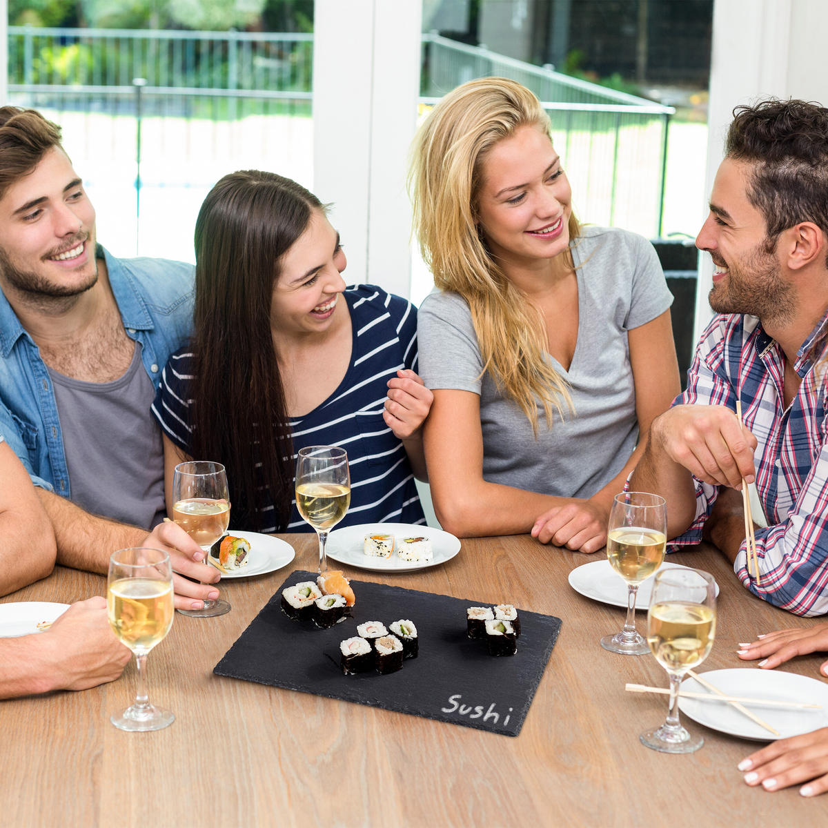 4XSCHIEFERPLATTE - Anthrazit, Stein/Textil (26/1/16cm) - Relaxdays