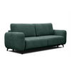 SOFA DRAKE 3-Sitzer mit Schlaffunktion, smaragdgrün - Smaragdgrün/Braun, Holz/Textil (232/90/107cm) - Courtois Laville