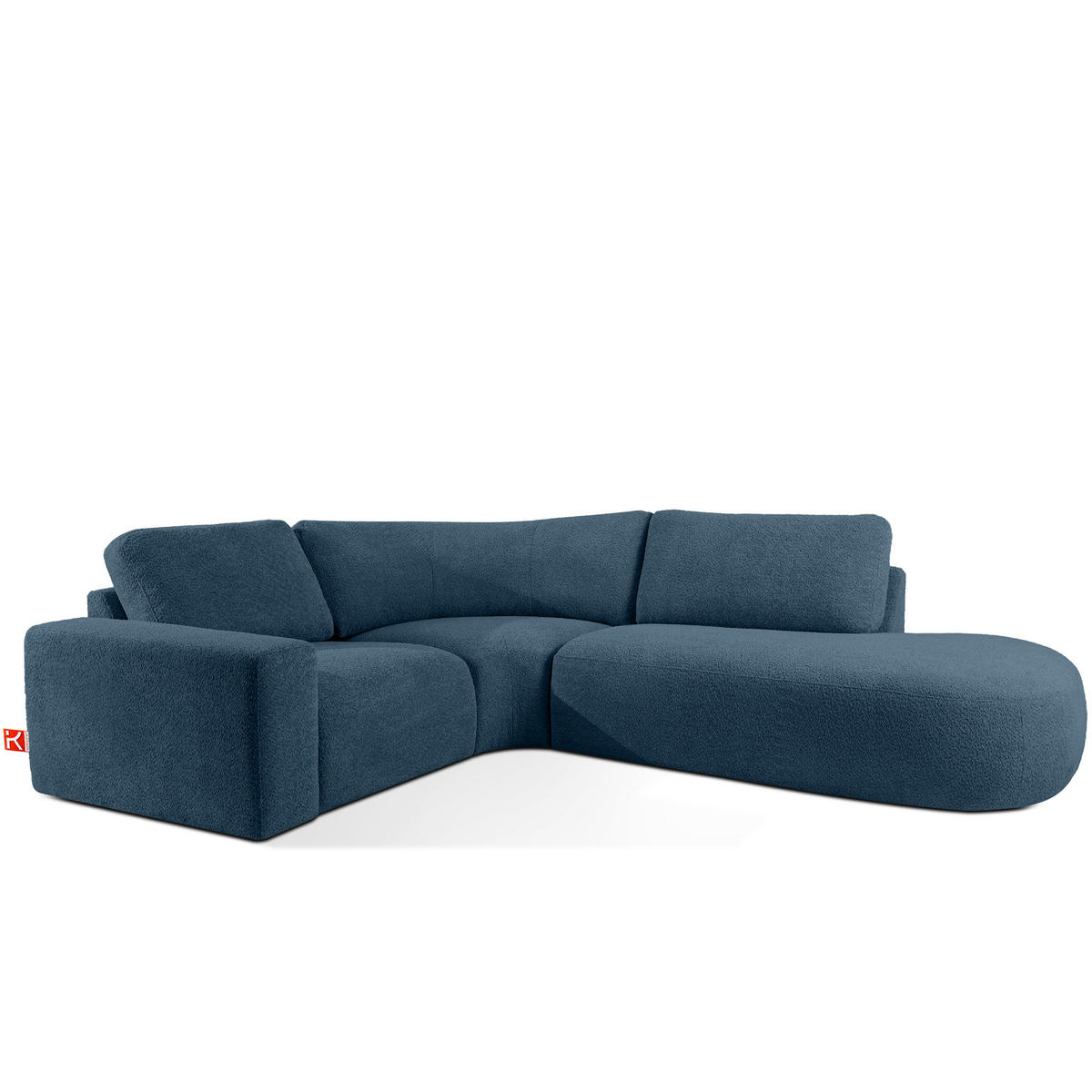 ECKSOFA RECHTS ZUCCO, Dunkelblau - Dunkelblau, Holz/Holzwerkstoff (224/293cm) - KONSIMO®