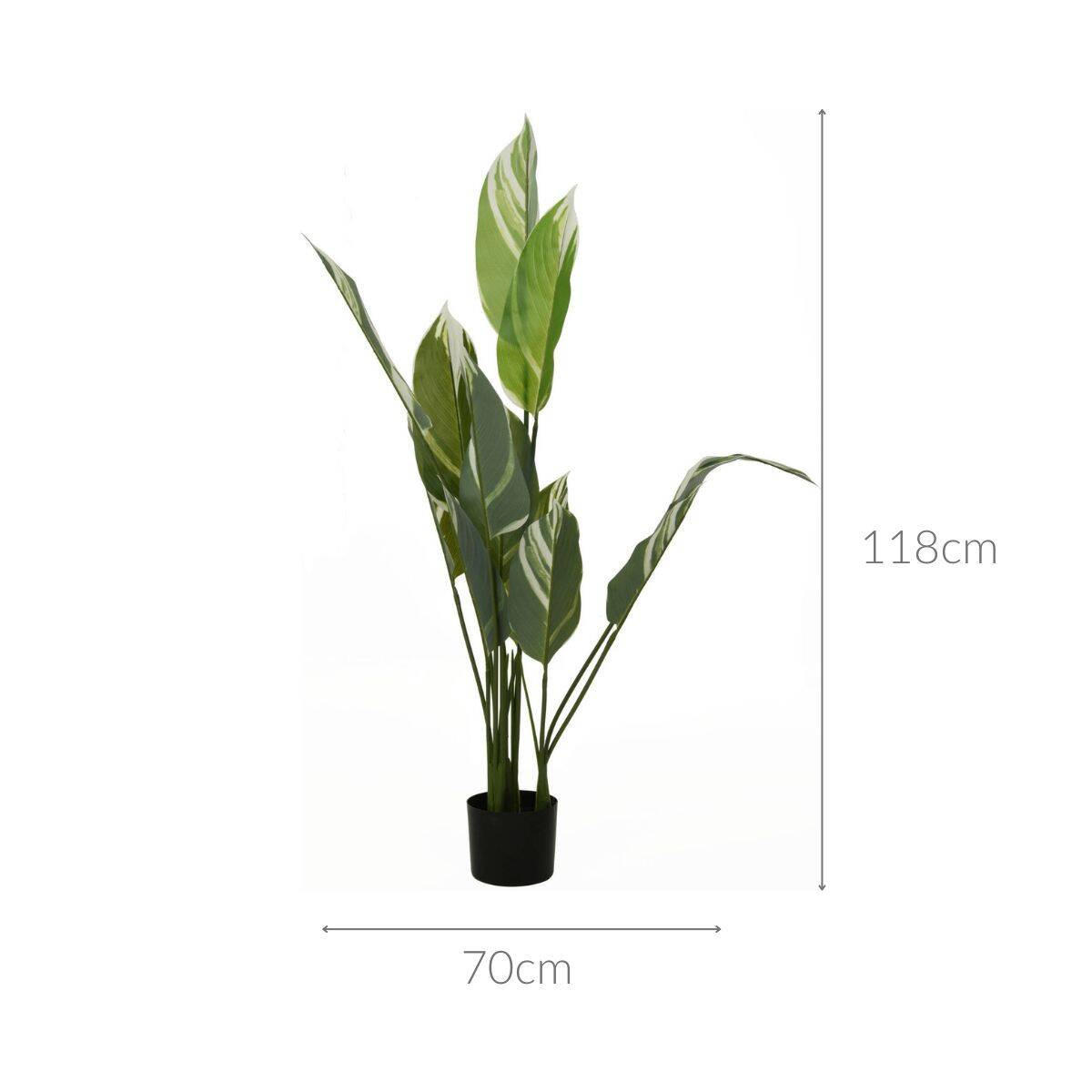 KÜNSTLICHE PFLANZE 118 cm - Grün, Kunststoff (118cm)