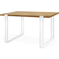 ESSTISCH Lilo rechteckig ausziehbar, Lancelot Eiche 160-260/90/76 cm - Eichefarben/Weiß, Holzwerkstoff/Metall (160/90/76cm) - WFL GROUP