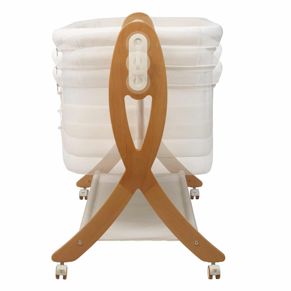 BEISTELLBETT SidebySide - Weiß, Holz (48/84cm) - BabyGo