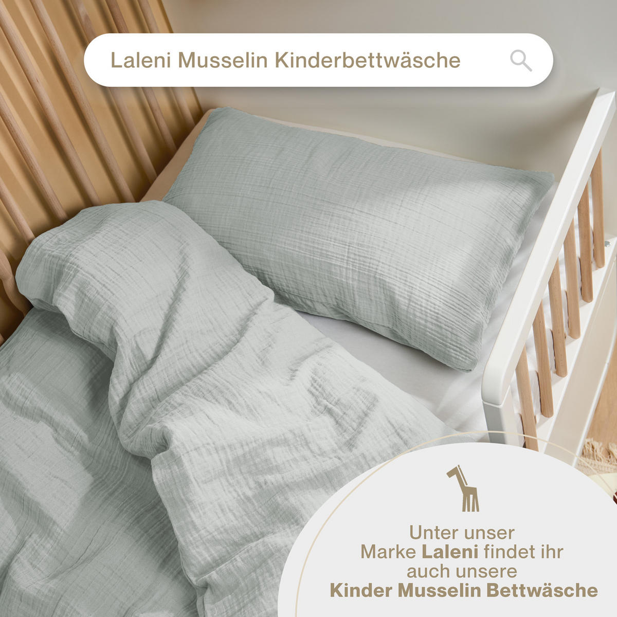 BETTWÄSCHE Musselin, 100% Baumwolle, 135/200 cm & 40/80 cm - Blau, Textil (135/200cm) - Blumtal