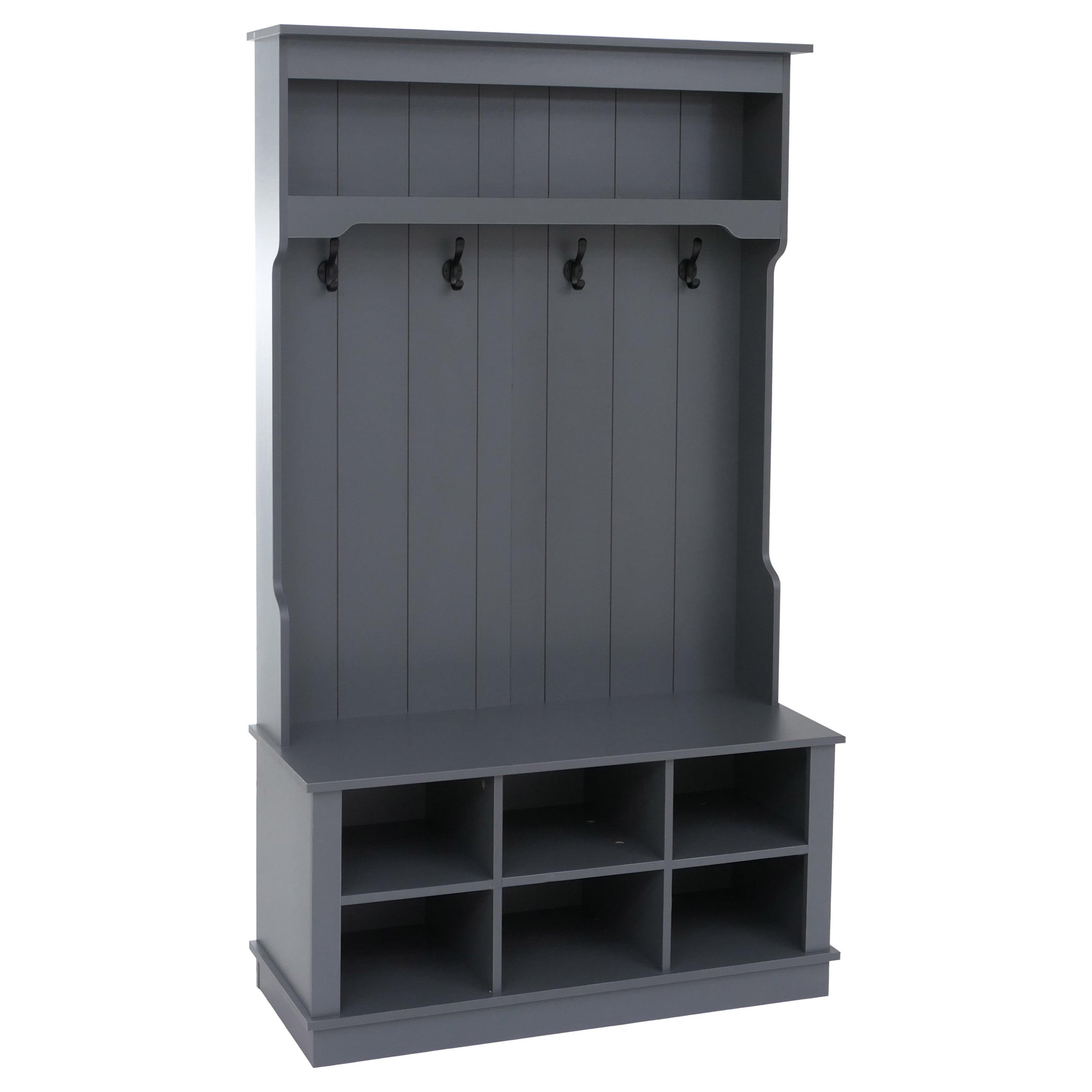 GARDEROBE Dunkelgrau - Dunkelgrau, Holz (100/170/39cm) - MCW