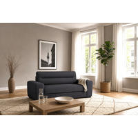 2-SITZER Carlisle Flachgewebe Blau 183/97/93 cm - Dunkelblau, Kunststoff/Textil (183/93/97cm) - foamnova