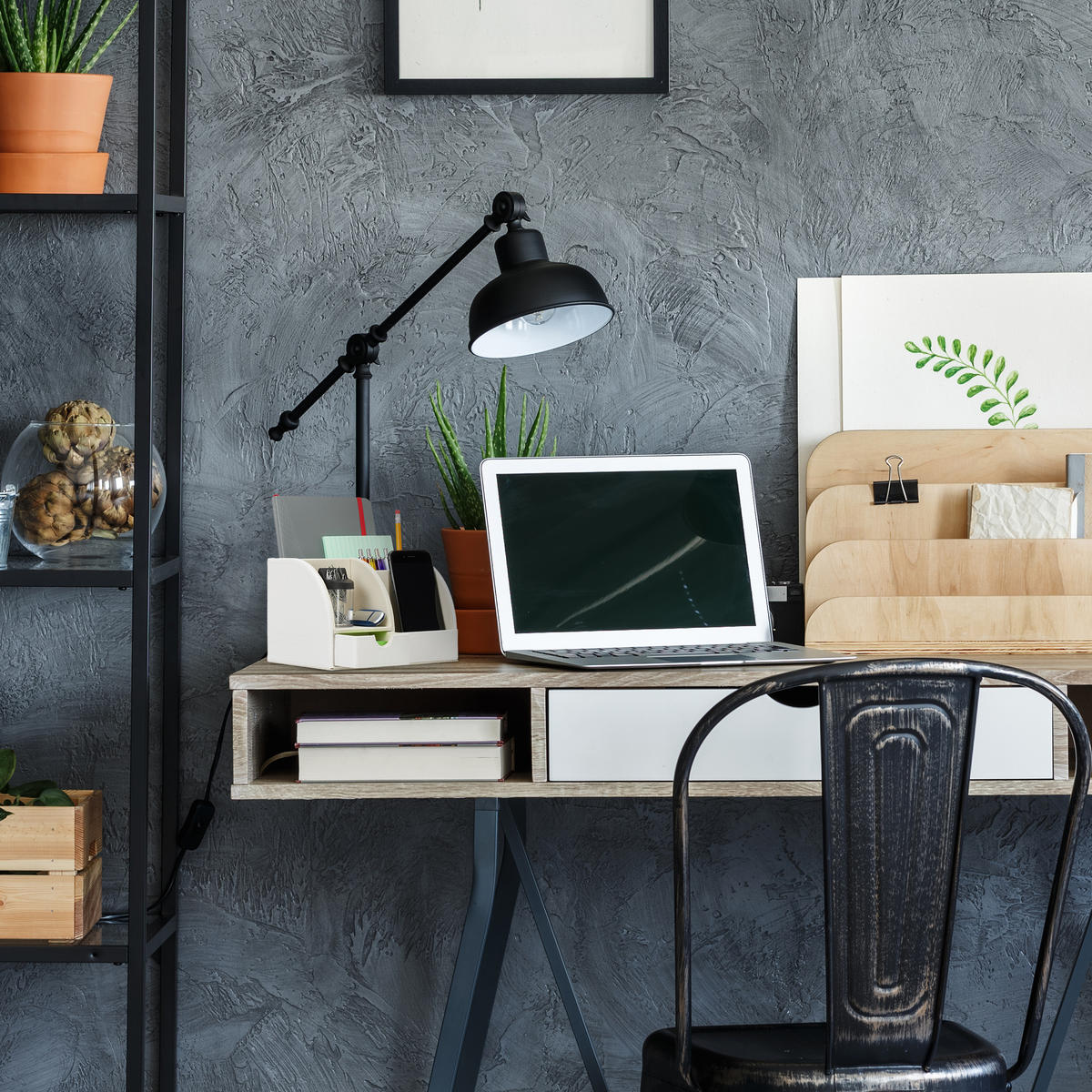 SCHREIBTISCHORGANIZER - Weiß, Wellpappe/Kunststoff (15/19/13cm) - Relaxdays