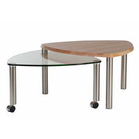 COUCHTISCH Ablage ausdrehbar Clarina 80x43x80 Massivholz Wildeiche - Wildeiche/Transparent, Holz (80/80/80cm) - 58aufmkessel