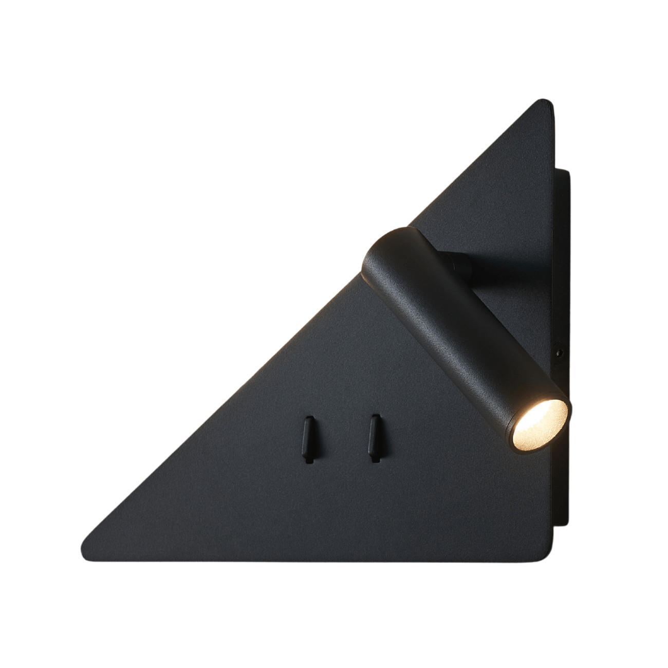 WANDLEUCHTE A, Schwarz, 22cm - Schwarz, Metall (22/16/22cm) - KOSILUM