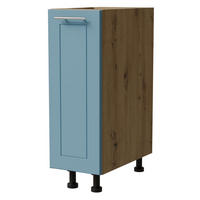 UNTERSCHRANK Bari D1D/20 Eiche Artisan / RAL 5024 pastellblau 20 / 50 / 82cm - Blau/Eiche Artisan, Holz/Holzwerkstoff (20/82/50cm) - Feldmann-Wohnen