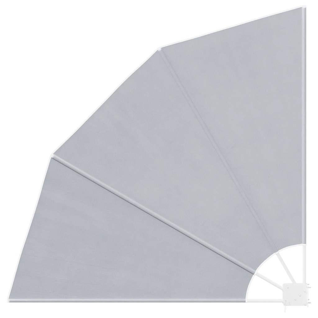 FALTBARER Balkonfächer Grau 140/140 Cm - Grau, Textil (140/140cm) - vidaXL