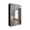 DREHTÜRENSCHRANK 236.7/150/47 3-türig - Goldfarben/Schwarz, Holz/Metall (150/236.7/47cm) - Abiks Möbel