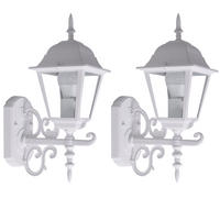 LED WANDLAMPE Aluminium Weiß 2er Set - Weiß, Glas (22.5/14.8/40cm)