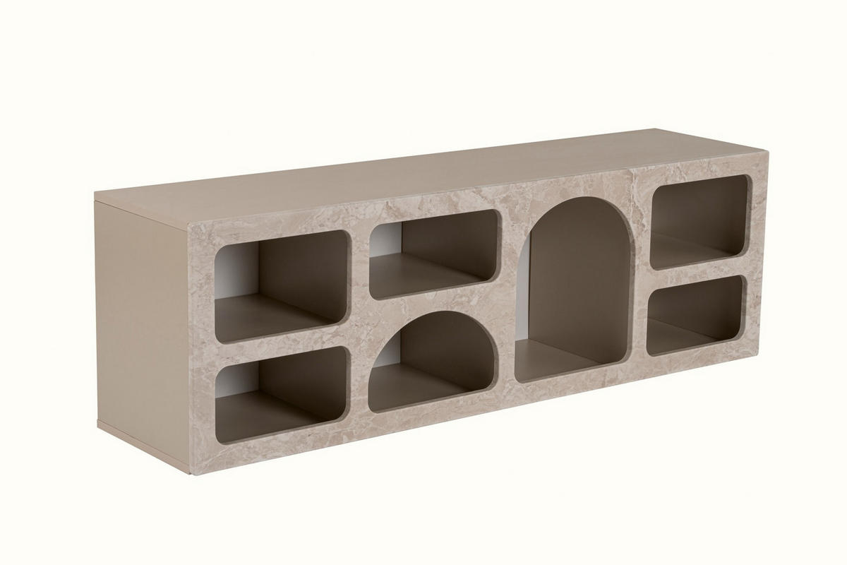BUFFETSCHRANK ferlis beige - Beige, Holz (40/51/160cm) - Habitat Garten