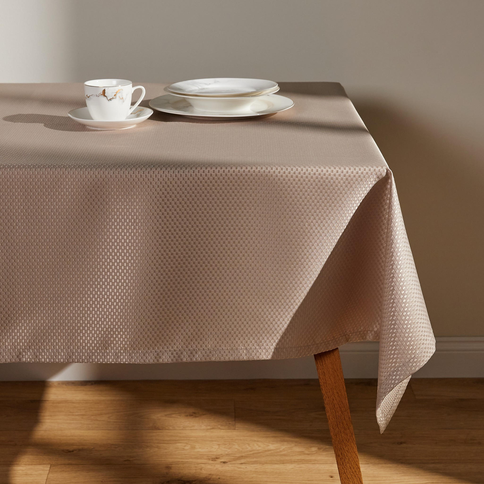 TISCHDECKE Arpuro - Beige, Textil (180/130/1cm) - home&you