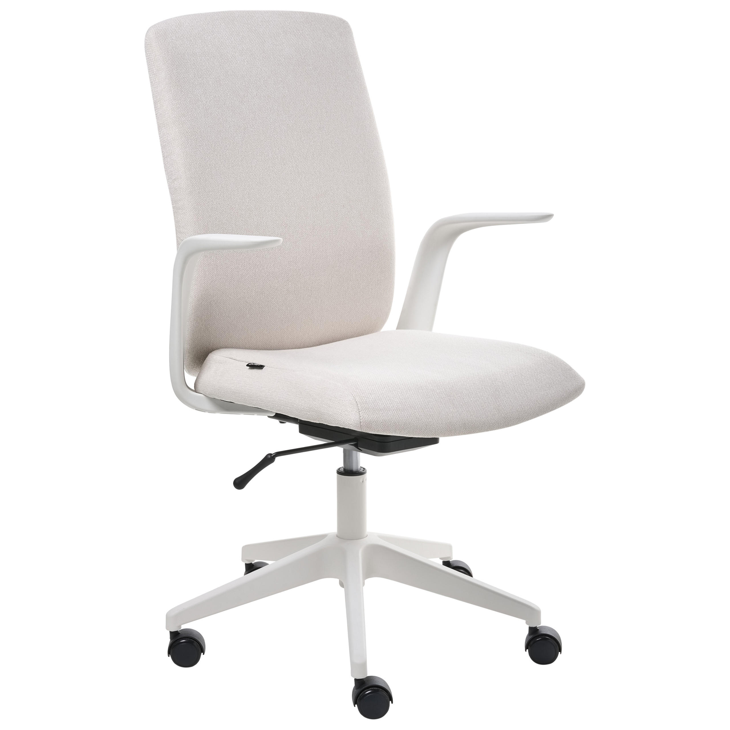 BÜROSTUHL Stoff Hellbeige Captain - Beige, Textil (62/100/58cm) - Beliani