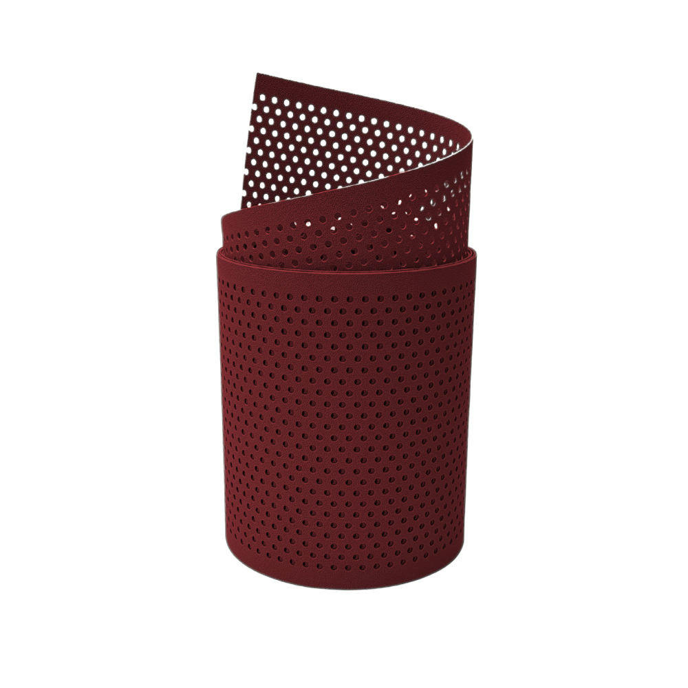 SICHTSCHUTZSTREIFEN PP Premium Gelocht 20 Prozent Streifen Bordeauxrot 2,55m - Bordeaux, Kunststoff (255/19cm) - ZAUN|ZU