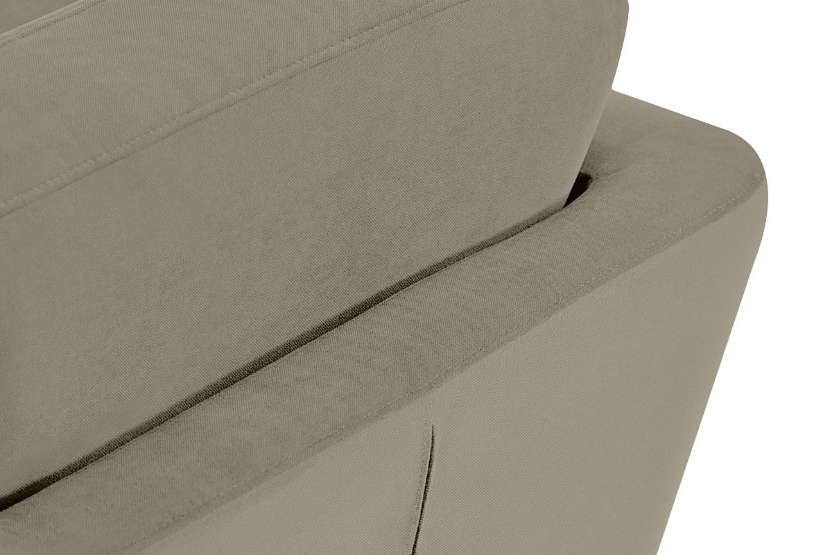 SOFA TAGIO mit Armlehnen, Beige - Beige/Braun, Buchenholz/Textil (153/80/84cm) - KONSIMO®