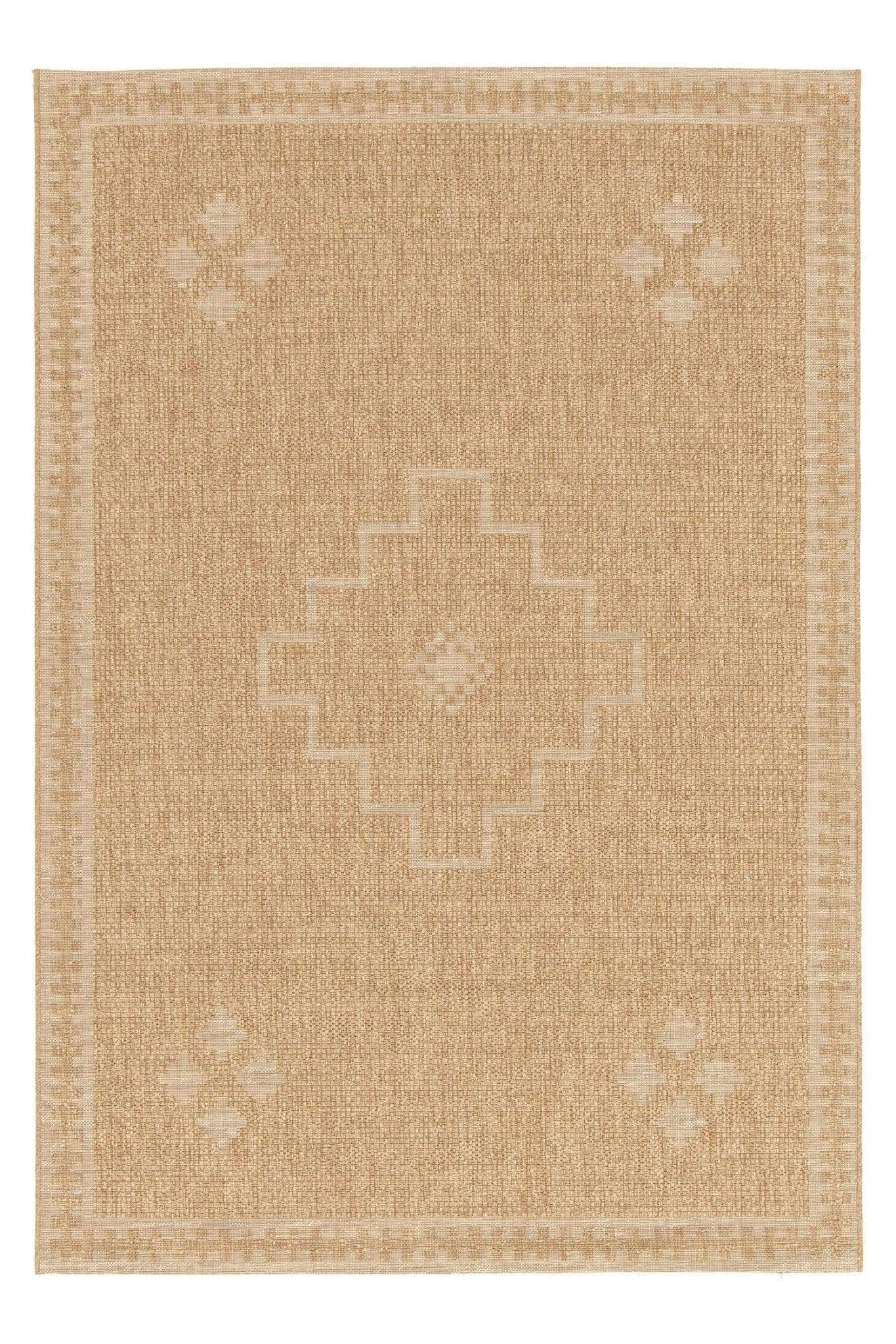 TEPPICH für Innen- und Außenbereiche im Jute-Look beige - Beige, Textil (200/290cm) - AFK Living