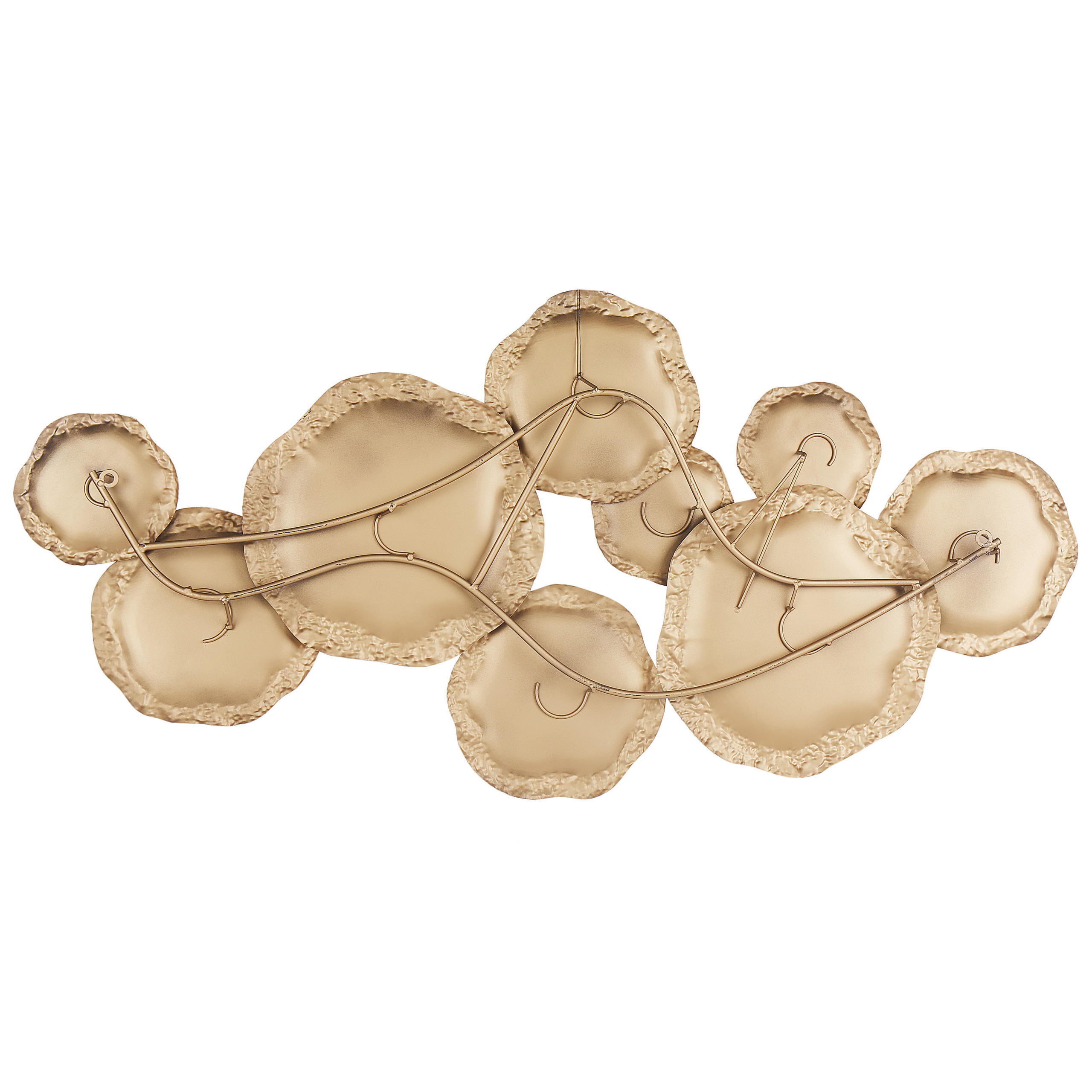 WANDDEKORATION Metall gold Argon - Goldfarben, Metall (118/57/3cm) - Beliani