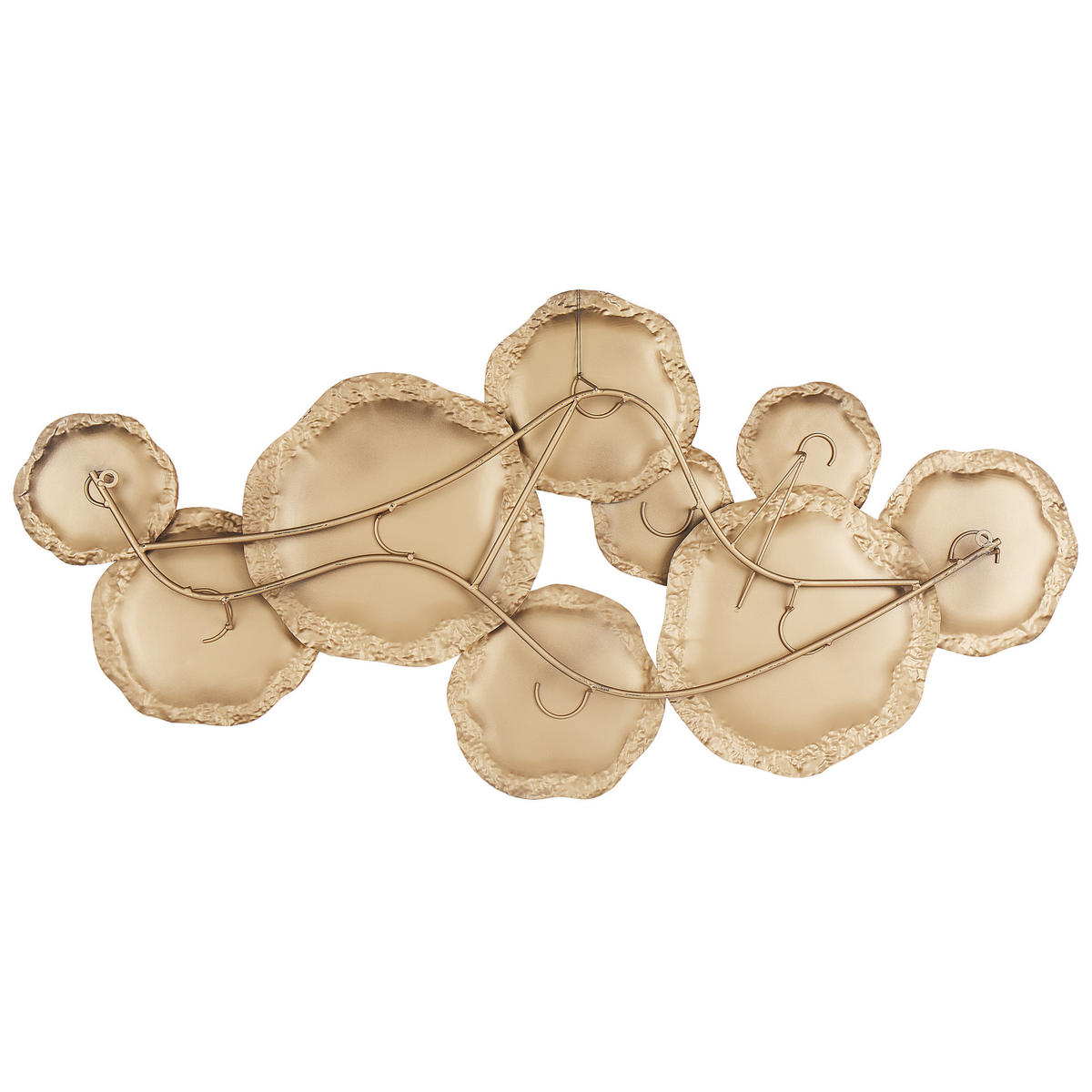 WANDDEKORATION Metall gold Argon - Goldfarben, Metall (118/57/3cm) - Beliani