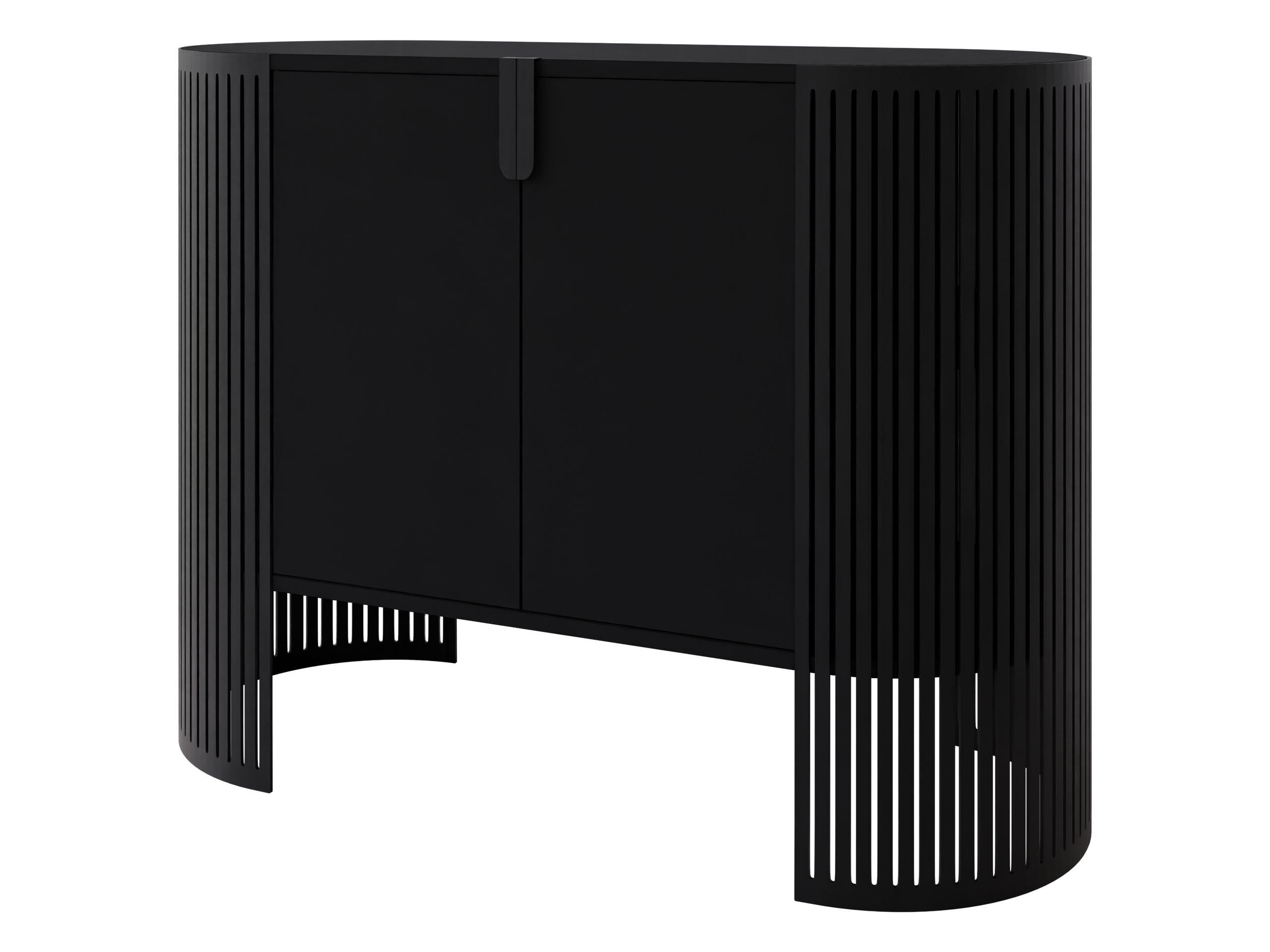 KOMMODE Fikoli - Schwarz, Holzwerkstoff/Metall (120/90/40cm) - MIRJAN24