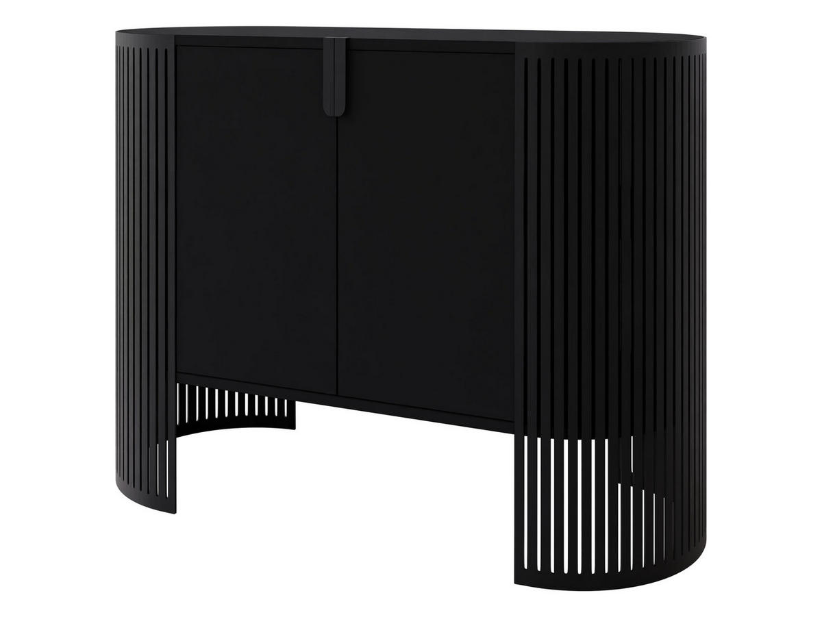 KOMMODE Fikoli - Schwarz, Holzwerkstoff/Metall (120/90/40cm) - MIRJAN24