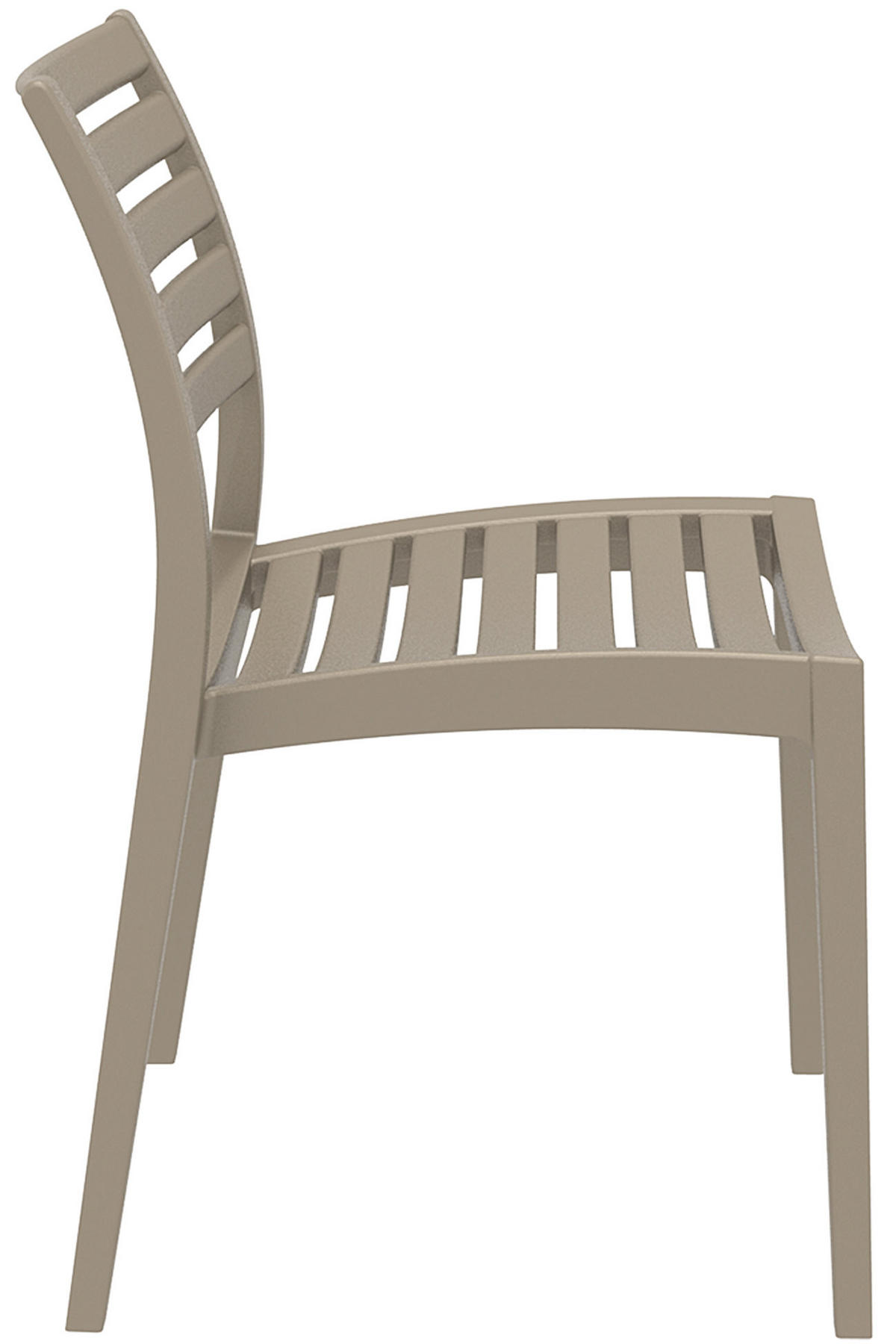 GARTENSTUHL 2er Set Kunststoff schlamm - Schlammfarben, Kunststoff (48/82/48cm) - CLP