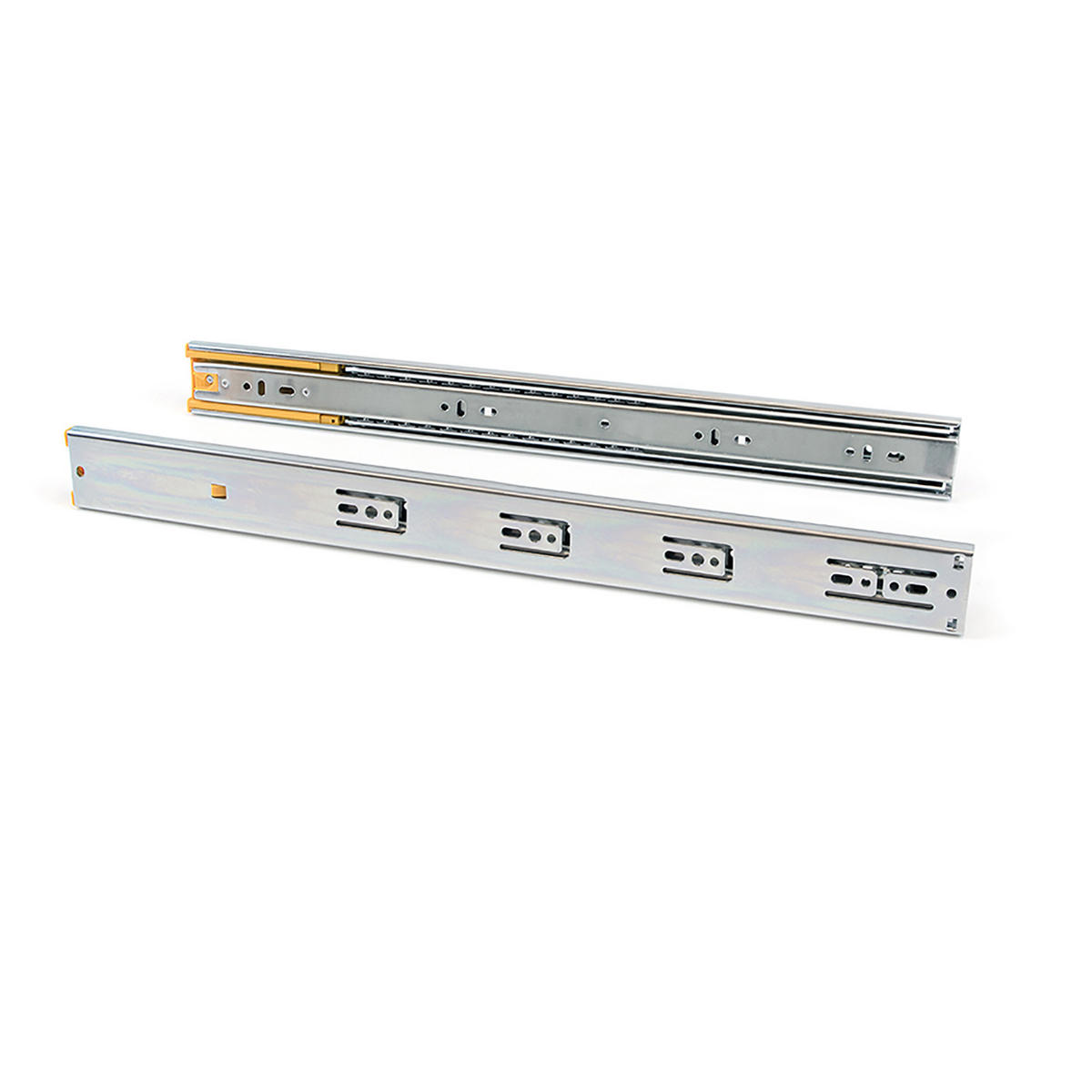 KUGELFÜHRUNGEN Höhe 45mm, Tiefe 350mm, Vollauszug, mit Schließautomatik, Verzinkt 5er-set - Zinkfarben, Metall (10/7/36cm) - EMUCA