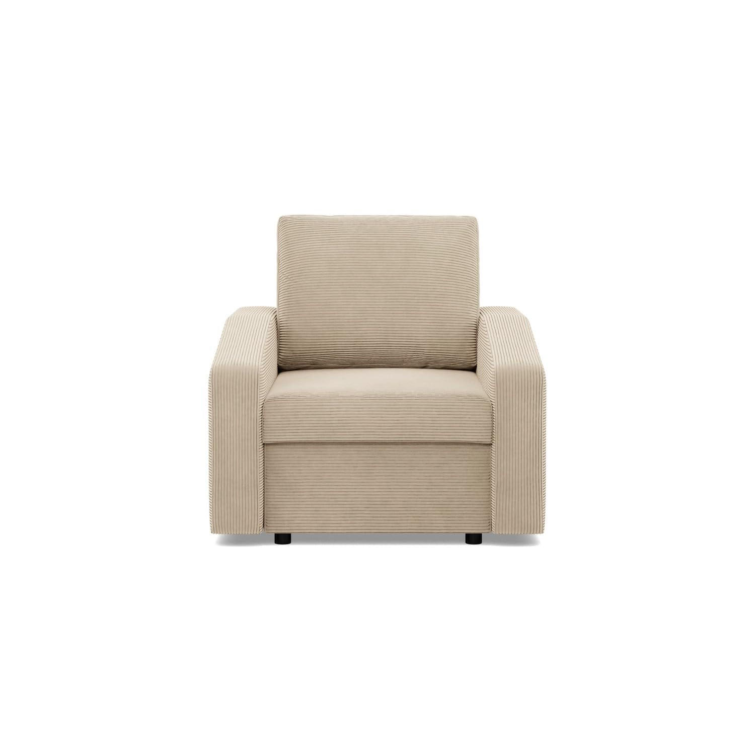 LOUNGESESSEL NEO, Cord - Beige - Beige, Textil (83/85/92cm) - Mebligo