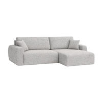 ECKSOFA Mit Schlaffunktion Ariel L, Chenille, Stoff Artico, Nata, Rechts - Beige, Holz (250/142cm) - Kaiser Möbel