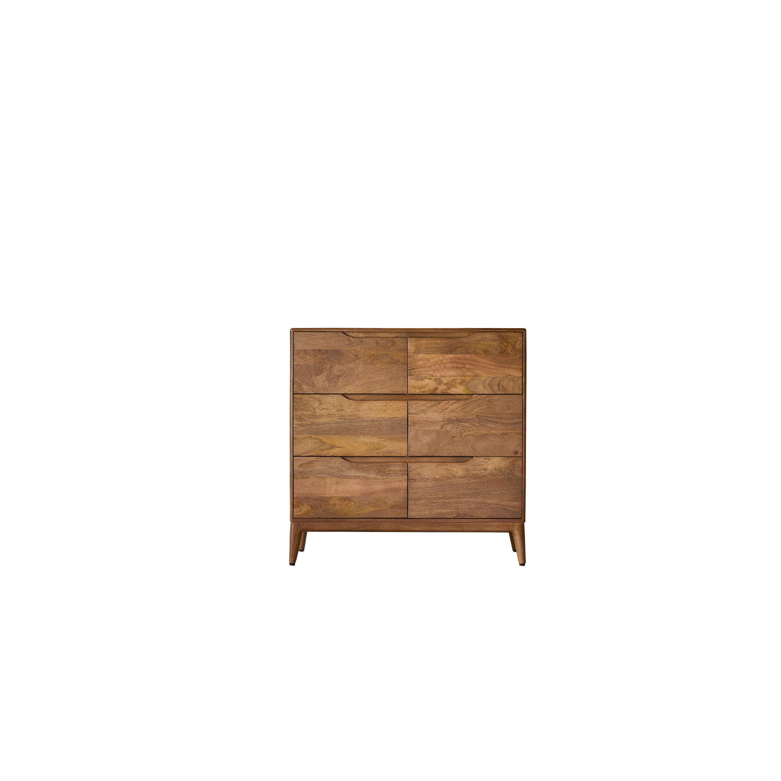 KOMMODE Gabrielle Braun aus Mango - Braun, Holz (100/100/40cm) - Tikamoon