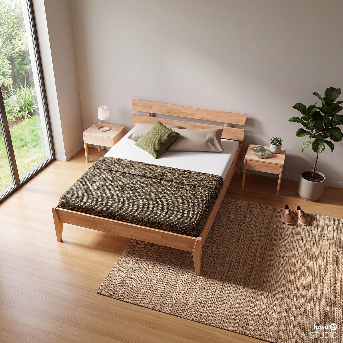 BETT - Massivholz - Kernbuche, Holz (140/200cm) - home24