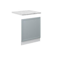 FRONTBLENDE Fame-Line Hellblau-grau 60 cm, AP Marmor - Blaugrau/Weiß, Holzwerkstoff (60/67.4/1.6cm) - Vicco