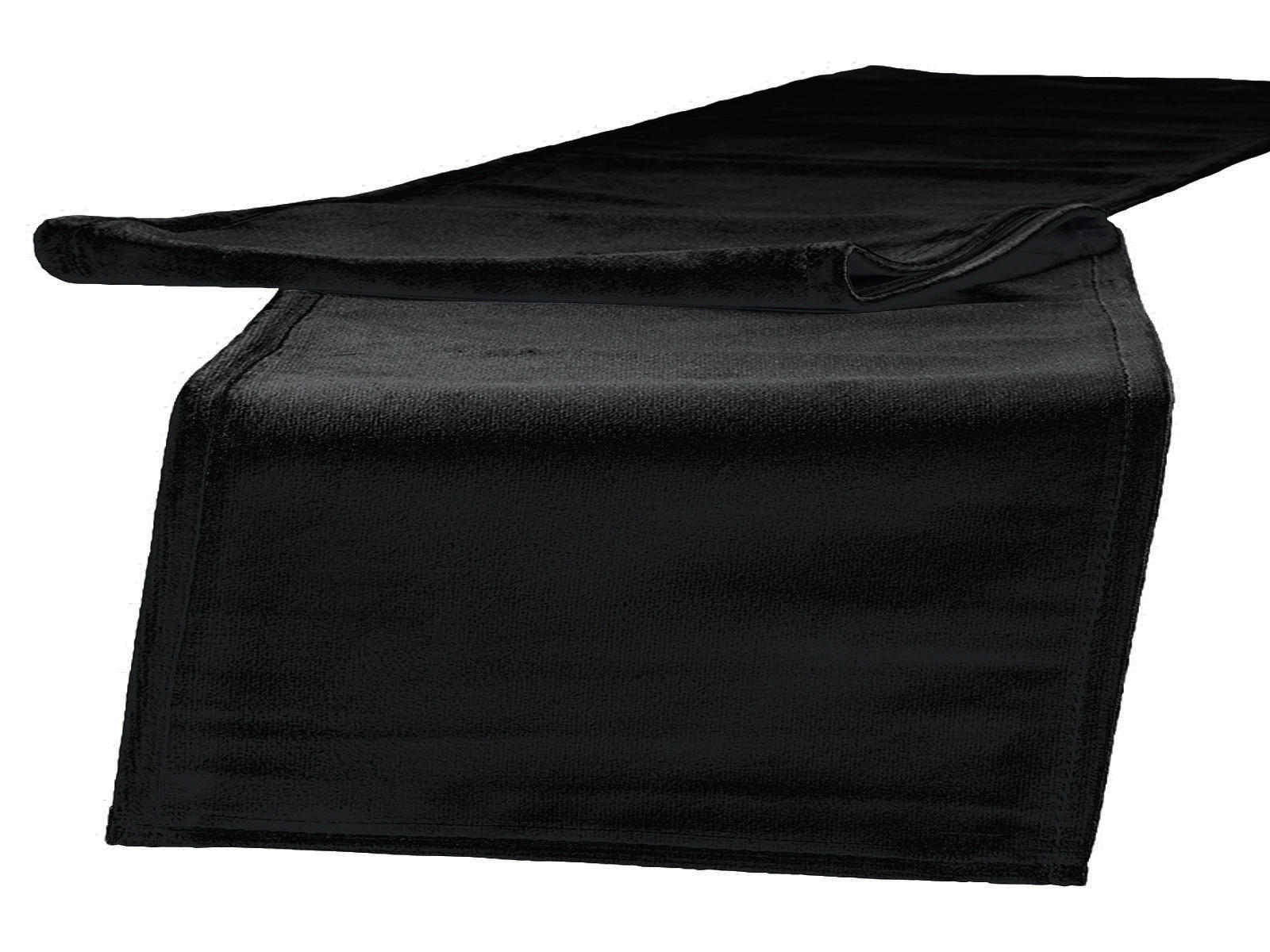 TISCHLÄUFER Samt&Sonders schwarz 140/40 cm - Schwarz, Textil (40/140cm) - beties Heimtextil