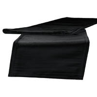XL-TISCHLÄUFER Samt&Sonders schwarz 220/40 cm - Schwarz, Textil (40/220cm) - beties Heimtextil