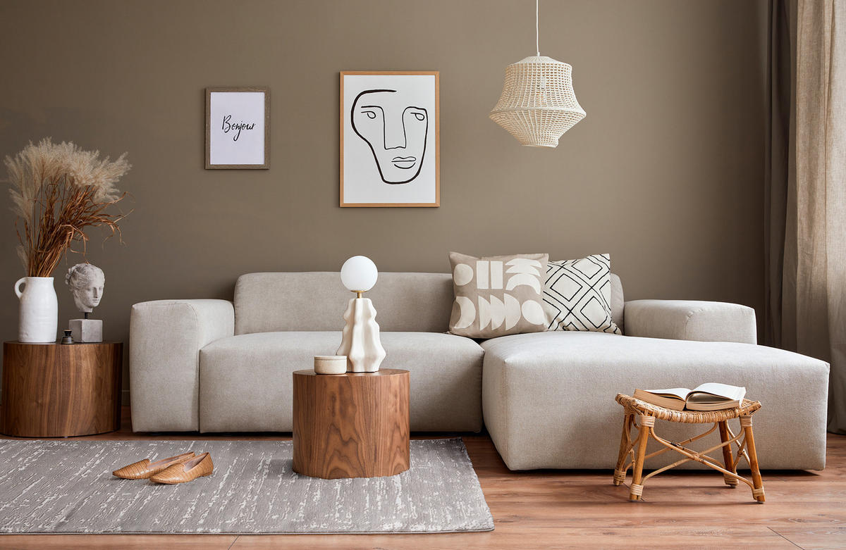GLANZEFFEKT-TEPPICH Weiß  Ø120 cm - Weiß, Textil (120/120cm) - Tesso Living