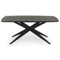 ESSTISCH TAVO schwarz - Schwarz, Holzwerkstoff (90/180/76cm) - IDIMEX