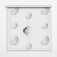 VNÚTORNÁ roleta - okenná roleta - roleta - 60x140 cm - Mesiace - sivá, plast (60/140/0.5cm) - TULUP