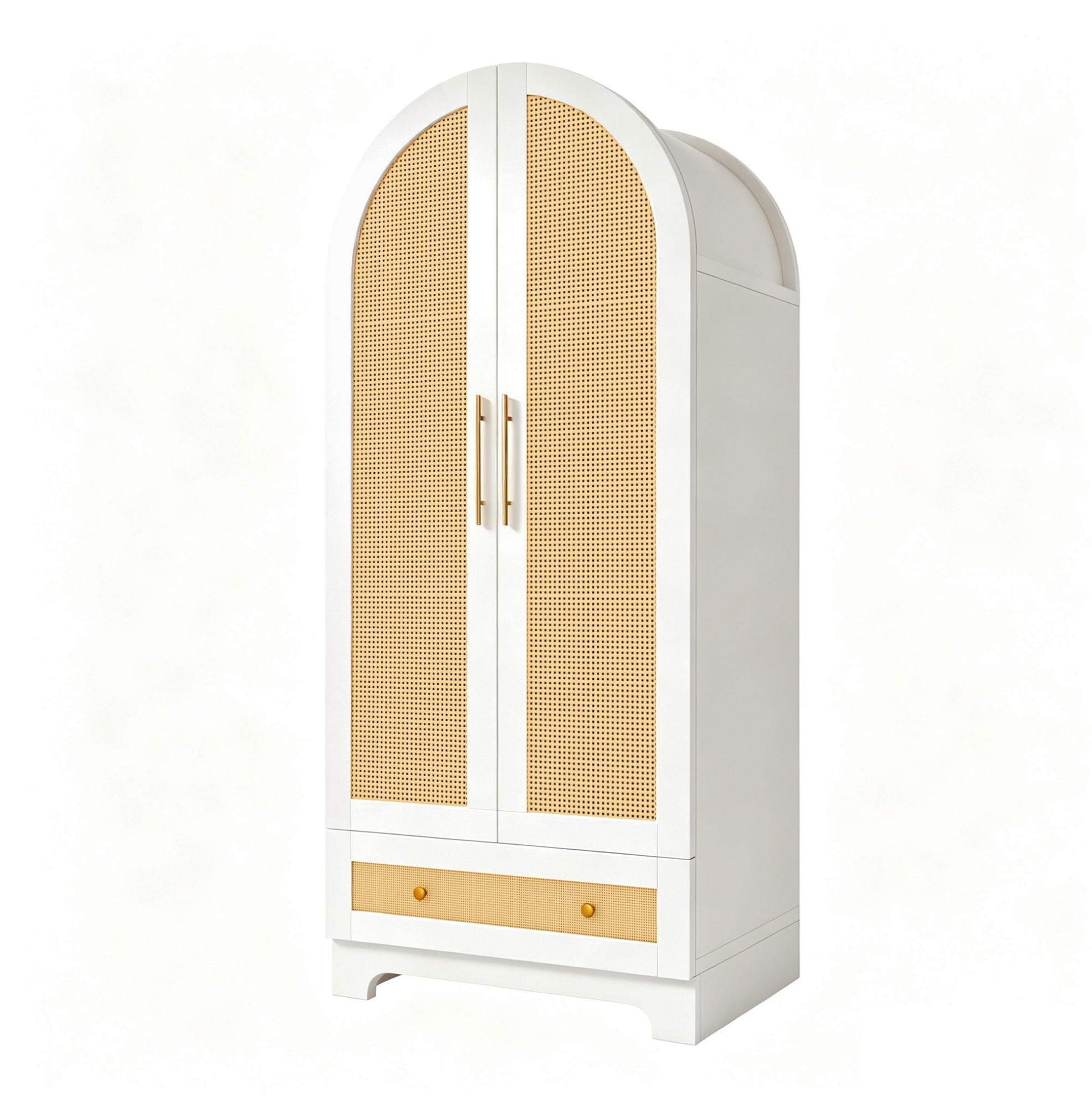 KLEIDERSCHRANK 70/55/170 cm aus Holz mit Schubladen, Weiß - Weiß, Holz (55/170/70cm) - OKMYHOME