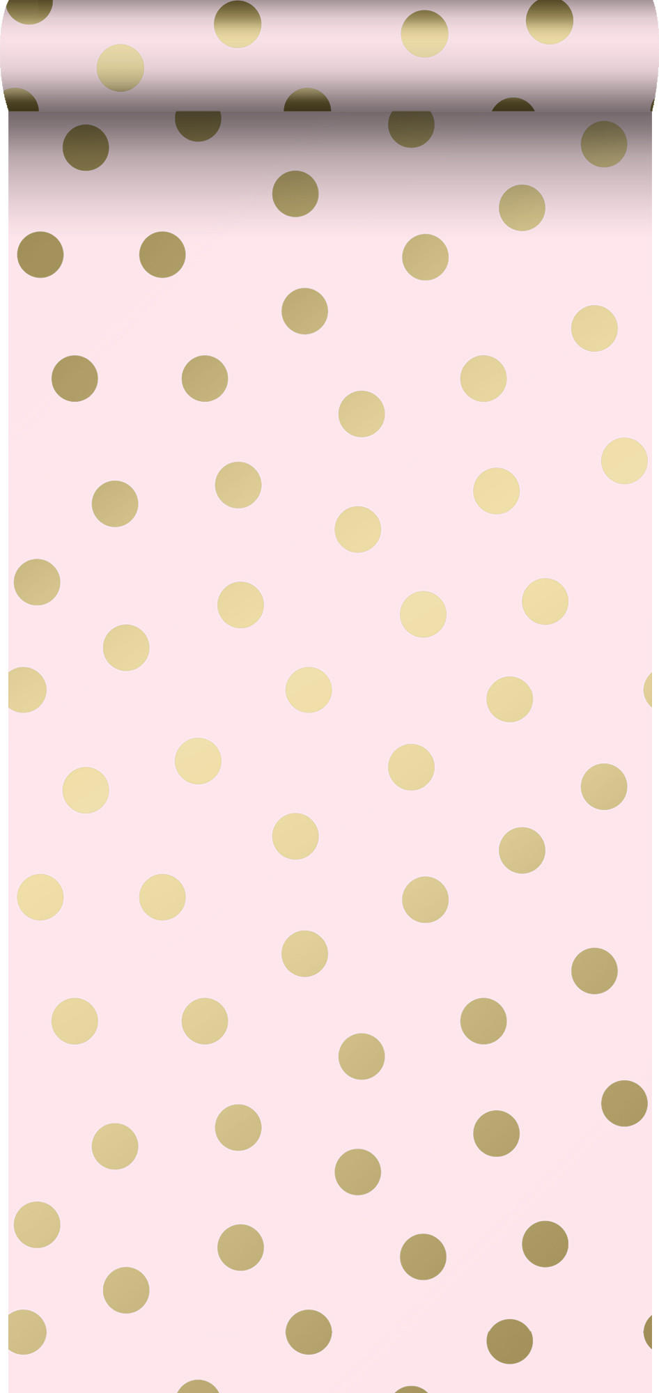 TAPETE Punkte 53 cm x 10.05 m - Pink, Papier (53/0.1cm) - Origin Wallcoverings