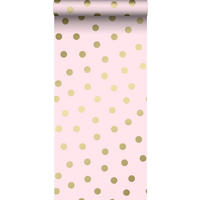 TAPETE Punkte 53 cm x 10.05 m - Pink, Papier (53/0.1cm) - Origin Wallcoverings